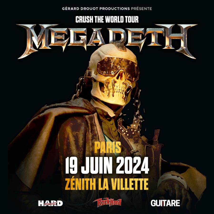 Megadeth au Zenith de Paris le 19 juin 2024