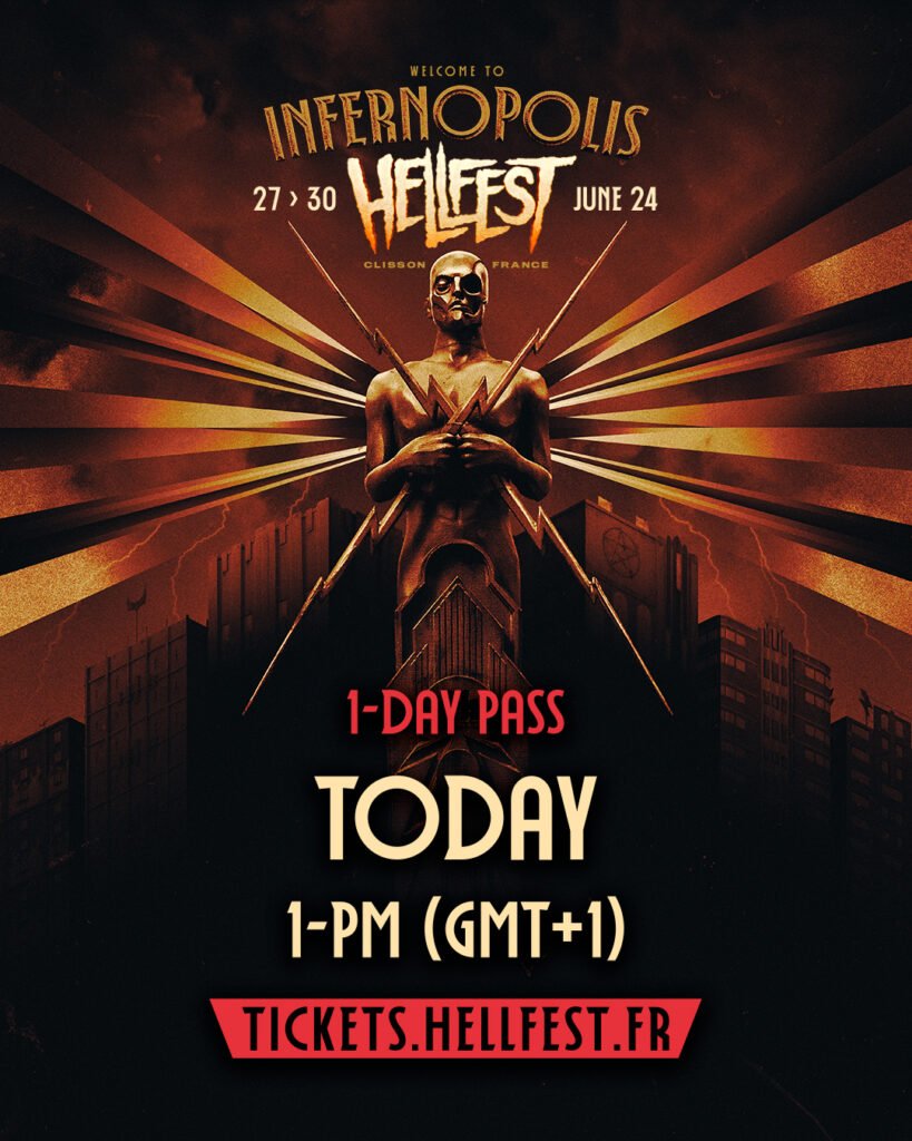 Hellfest 2024 : Mise en vente des billets 1 jour à 13h