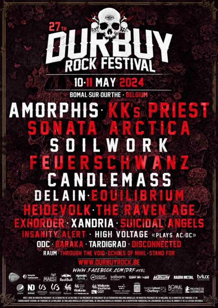 Running Order du Durbuy Rock Festival 2024