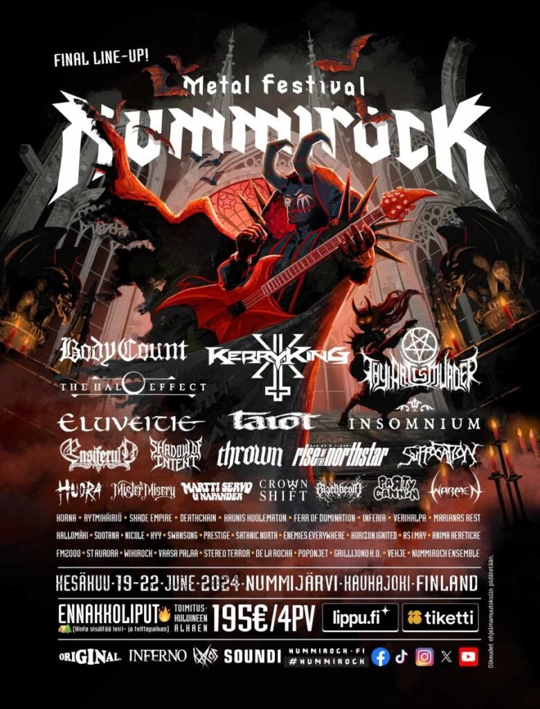 Running Order du Nummirock Metal Festival 2024