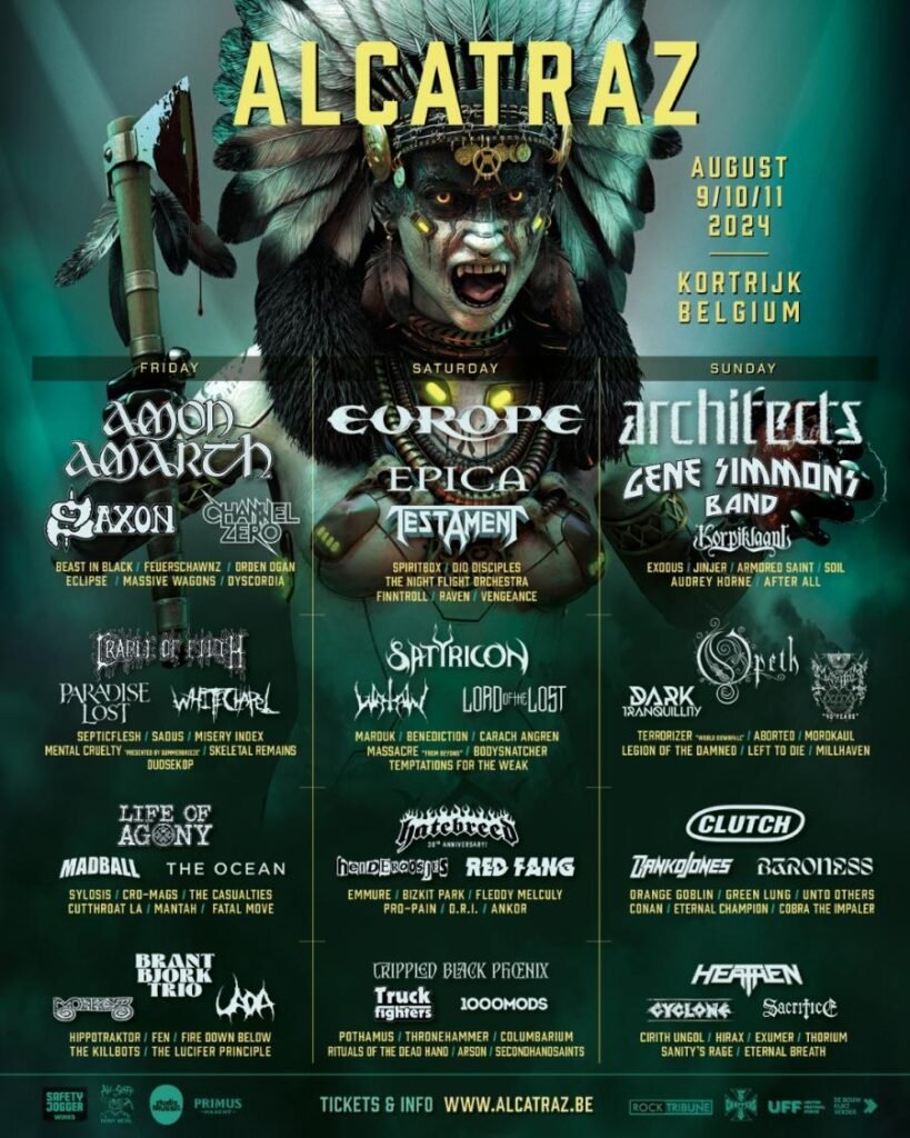Running Order du Alcatraz Metal Festival 2024