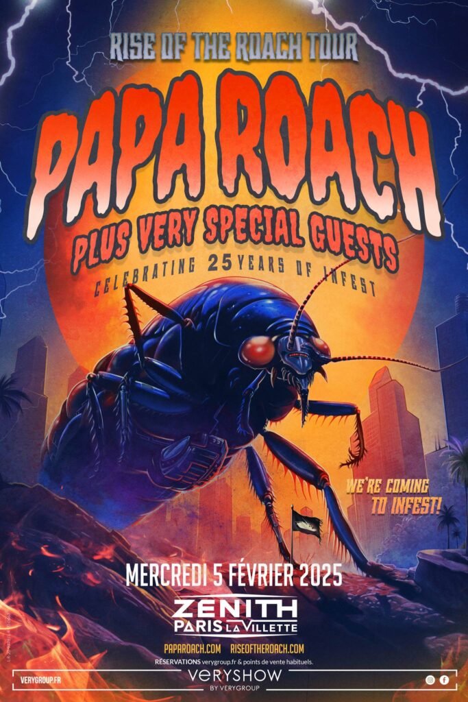 Papa Roach en tournée en Europe début 2025