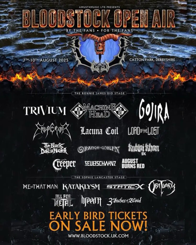 Annonce du Bloodstock Open Air 2025