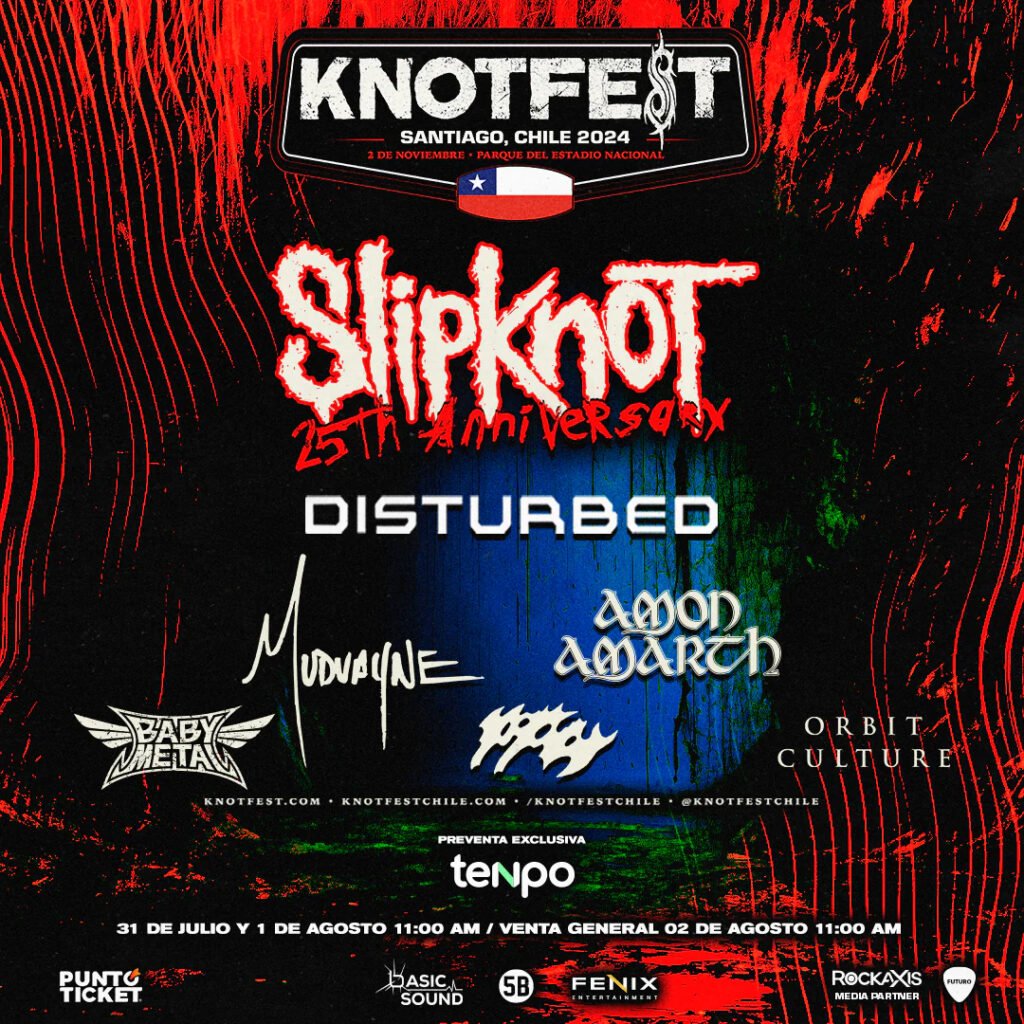 Annonce du Knotfest Chile 2024