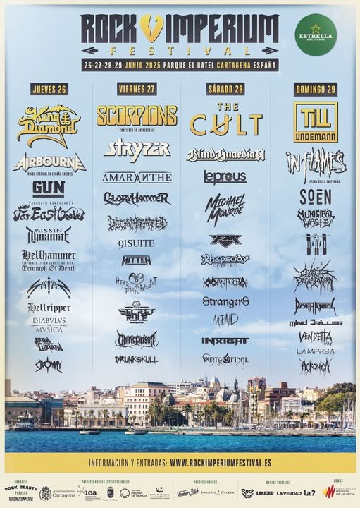 Running Order du Rock Imperium Festival 2025